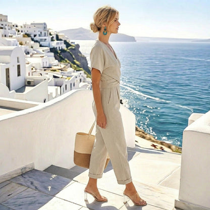Cora Two Piece Set | Elegant Wrap Design, Breathable Fabric for Women 7