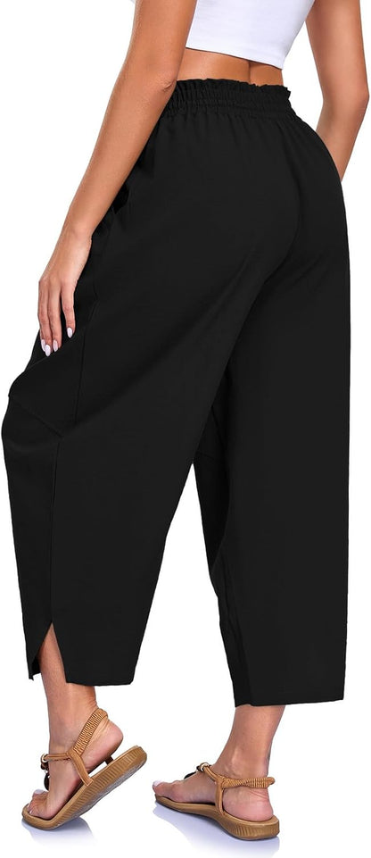 Crisp Harem Pants Women | Lightweight, High Elastic Waist, Bohemian Style 4