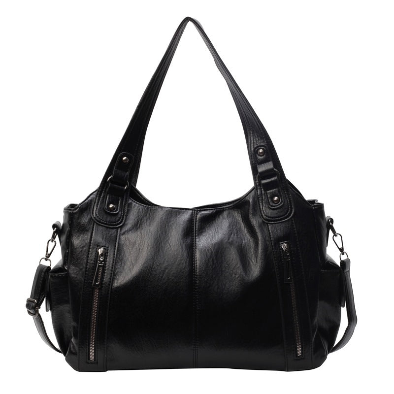 Daisy Crossbody Bag | Stylish Black Synthetic Leather, Adjustable Strap 0