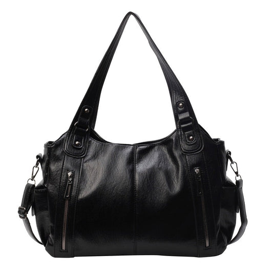 Daisy Crossbody Bag | Stylish Black Synthetic Leather, Adjustable Strap 0