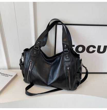 Daisy Crossbody Bag | Stylish Black Synthetic Leather, Adjustable Strap 2