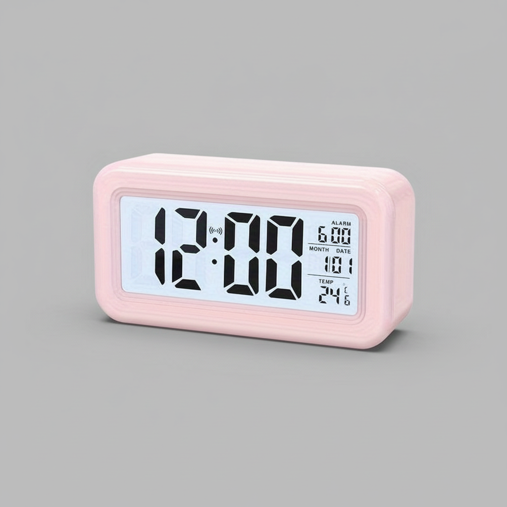 Digital Alarm Clock | Modern Battery-Operated Design