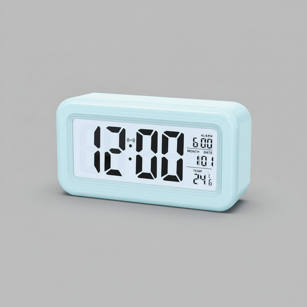 Digital Alarm Clock | Modern Battery-Operated Design