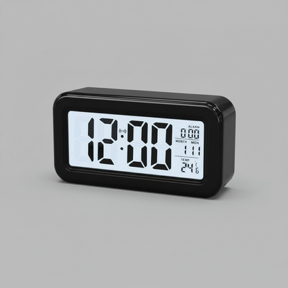 Digital Alarm Clock | Modern Battery-Operated Design