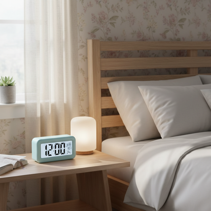 Digital Alarm Clock | Modern Battery-Operated Design