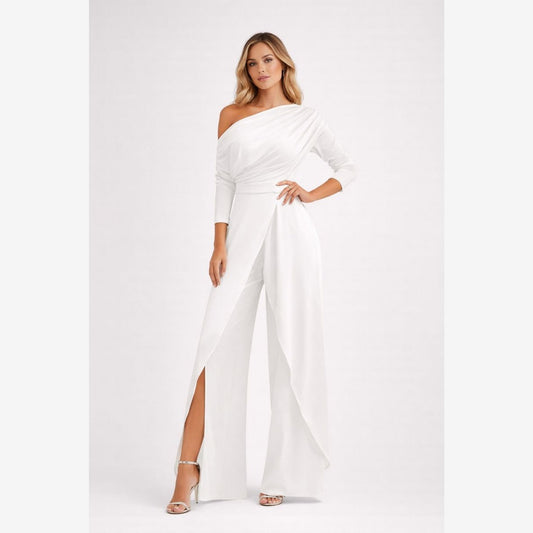 Elegant Off-Shoulder Jumpsuit | Women's Fashion 0