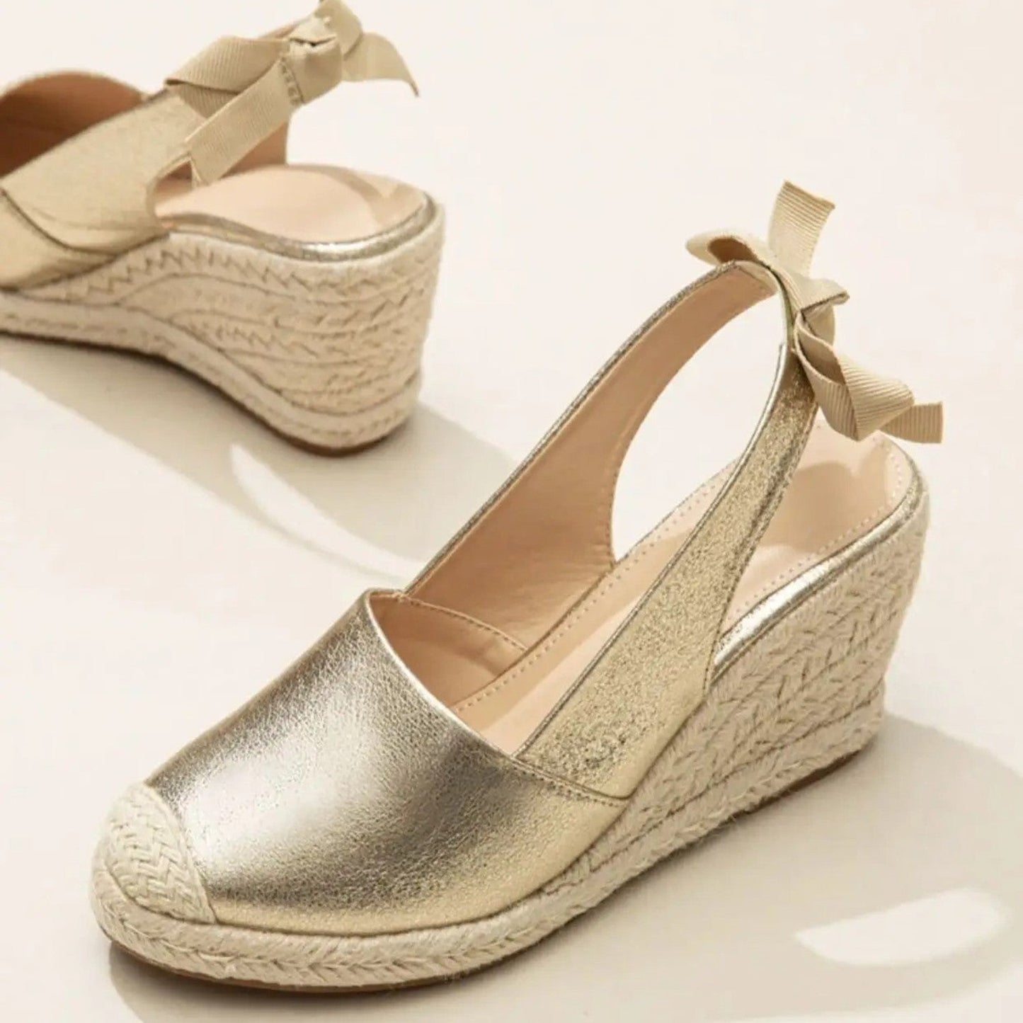 Elissya Golden Sandals | Strap and Buckle Design 2