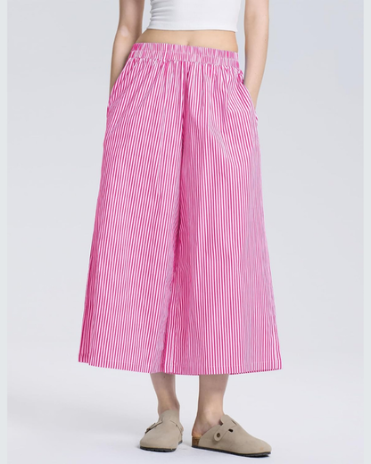Elysia Capri Pants | Lightweight Cotton, Elastic Waist 1