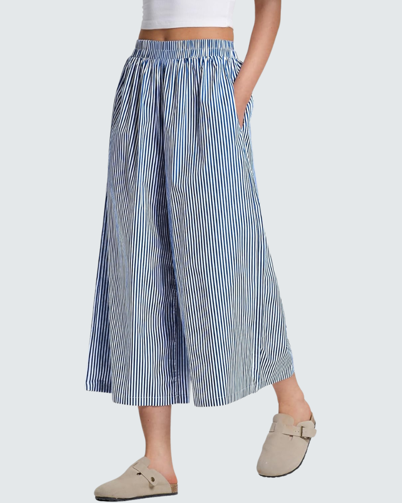 Elysia Capri Pants | Lightweight Cotton, Elastic Waist 11