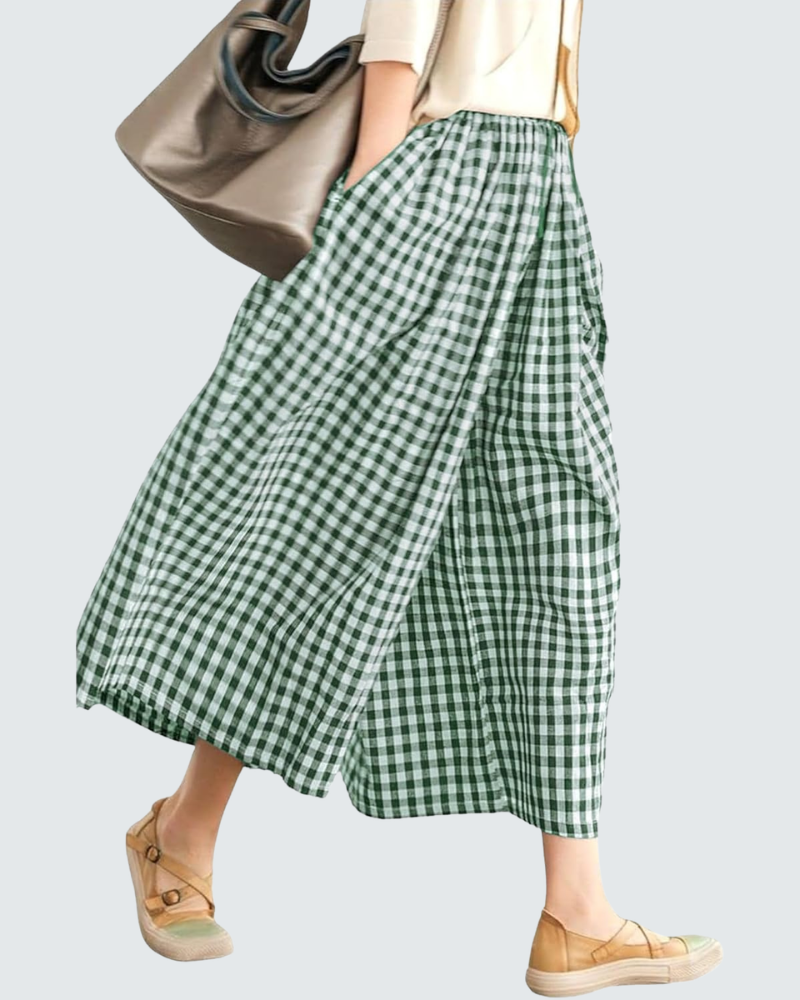 Elysia Capri Pants | Lightweight Cotton, Elastic Waist 4