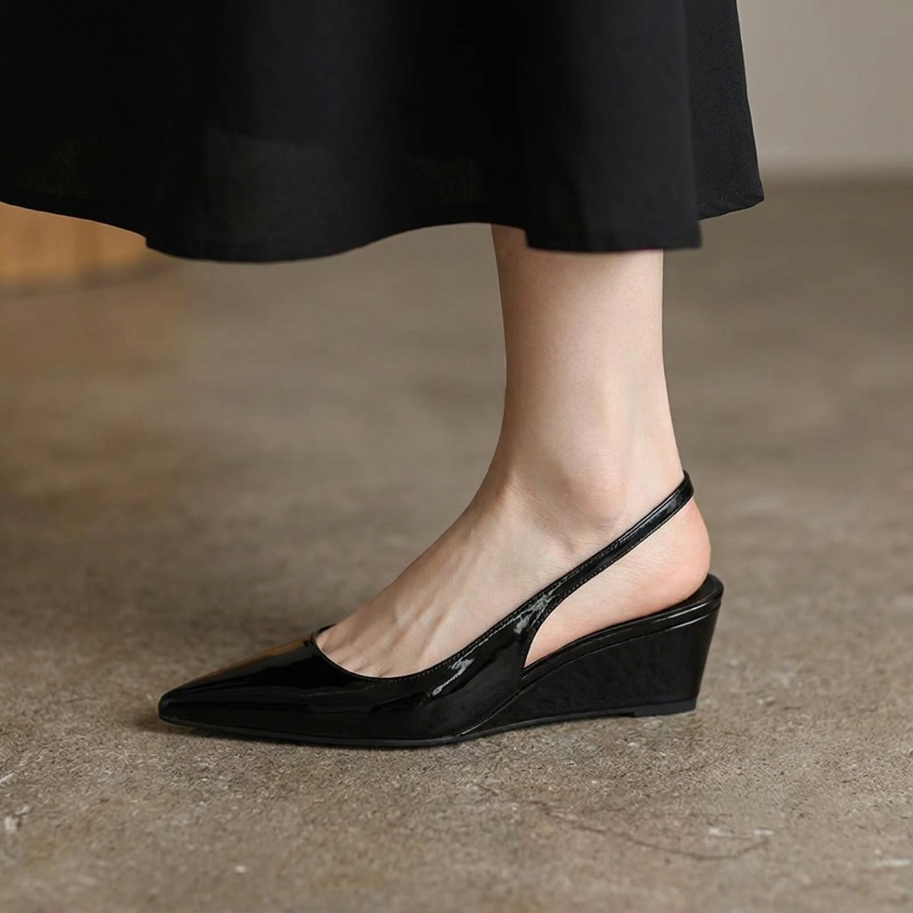 Elysia Slingback Wedge Heels | Elegant Design, Comfortable Fit 2