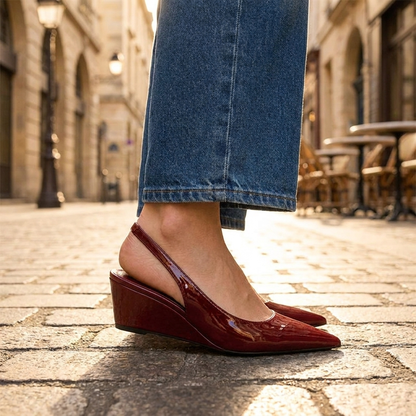 Elysia Slingback Wedge Heels | Elegant Design, Comfortable Fit 4