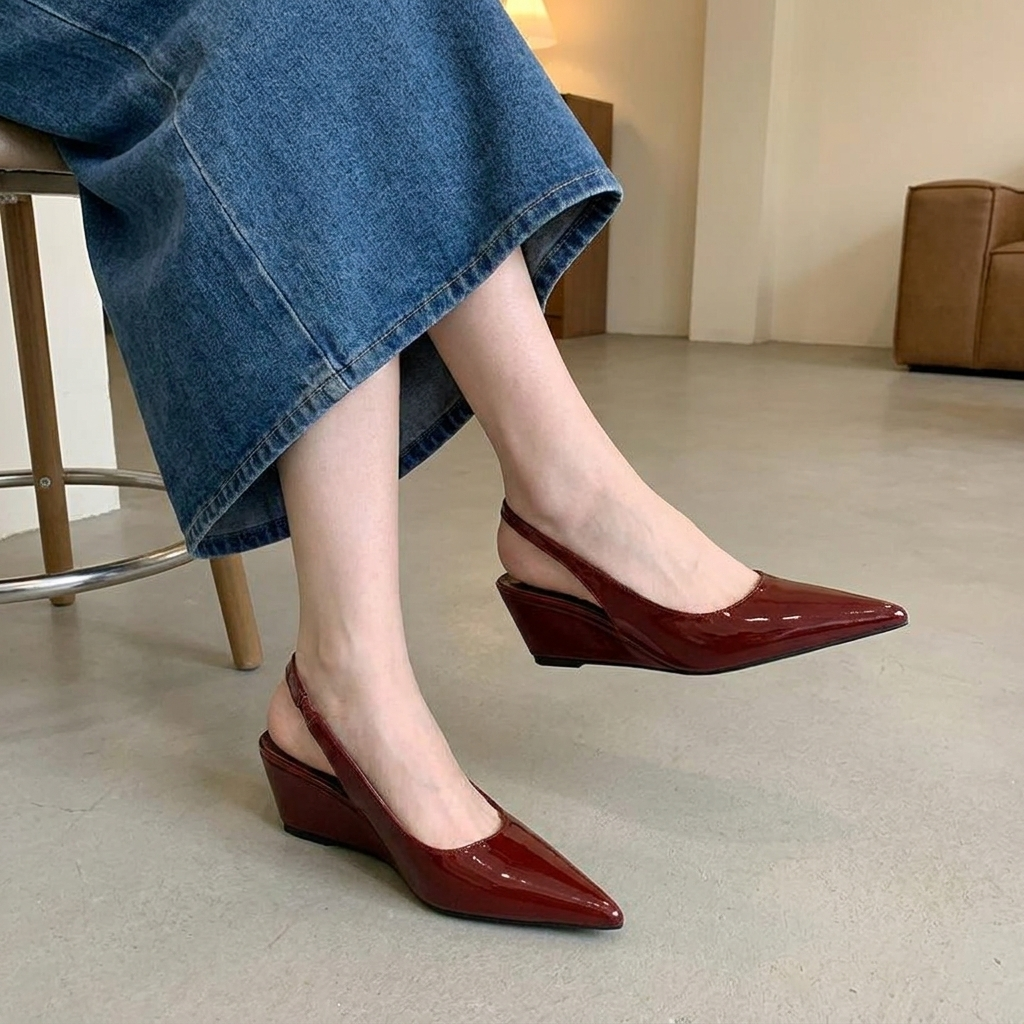 Elysia Slingback Wedge Heels | Elegant Design, Comfortable Fit 6