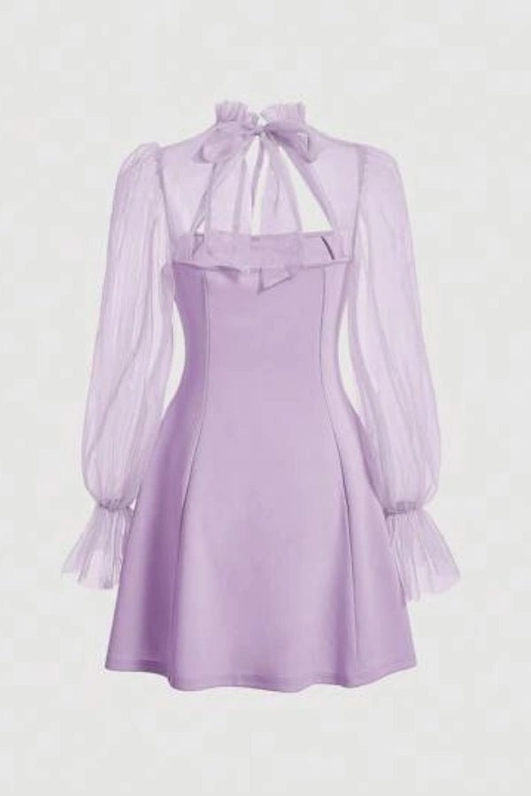 Elysia Wedding Guest Dress | Elegant Green Sheath with Puff Sleeves 10