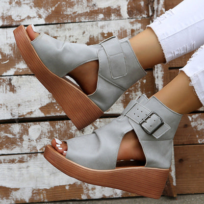 Elysia Wedge Sandals | Stylish Open Toe Design 1