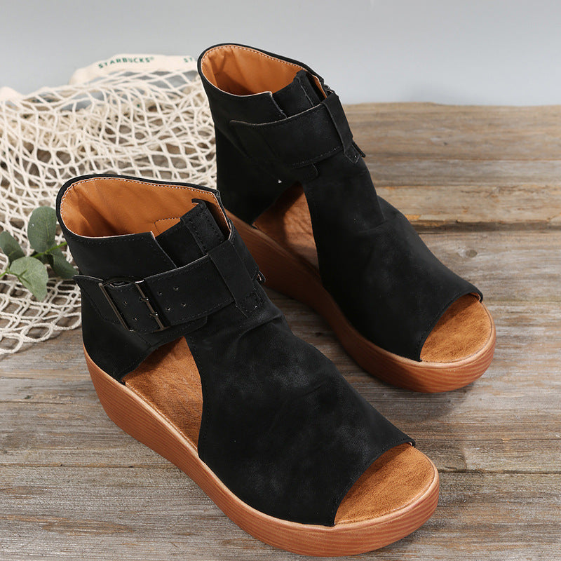 Elysia Wedge Sandals | Stylish Open Toe Design 2