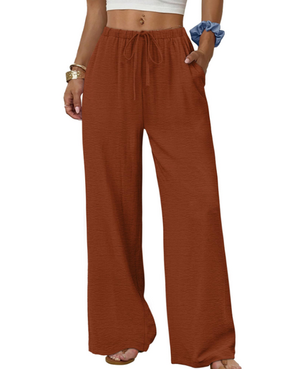 Elysia Wide Leg Pants | Lightweight, Adjustable Waist, Casual Elegance 12
