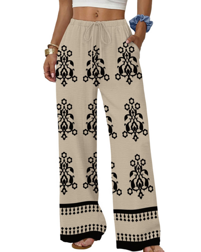 Elysia Wide Leg Pants | Lightweight, Adjustable Waist, Casual Elegance 15