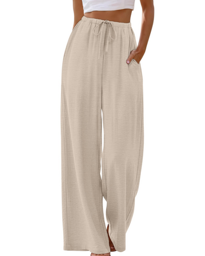 Elysia Wide Leg Pants | Lightweight, Adjustable Waist, Casual Elegance 3