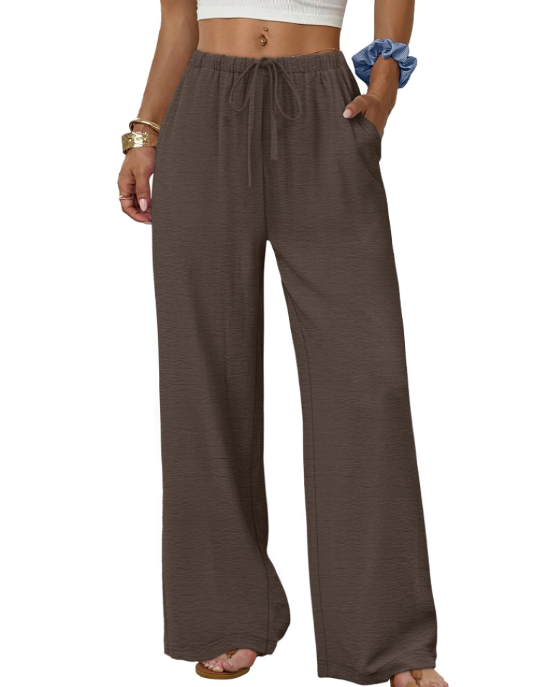 Elysia Wide Leg Pants | Lightweight, Adjustable Waist, Casual Elegance 6