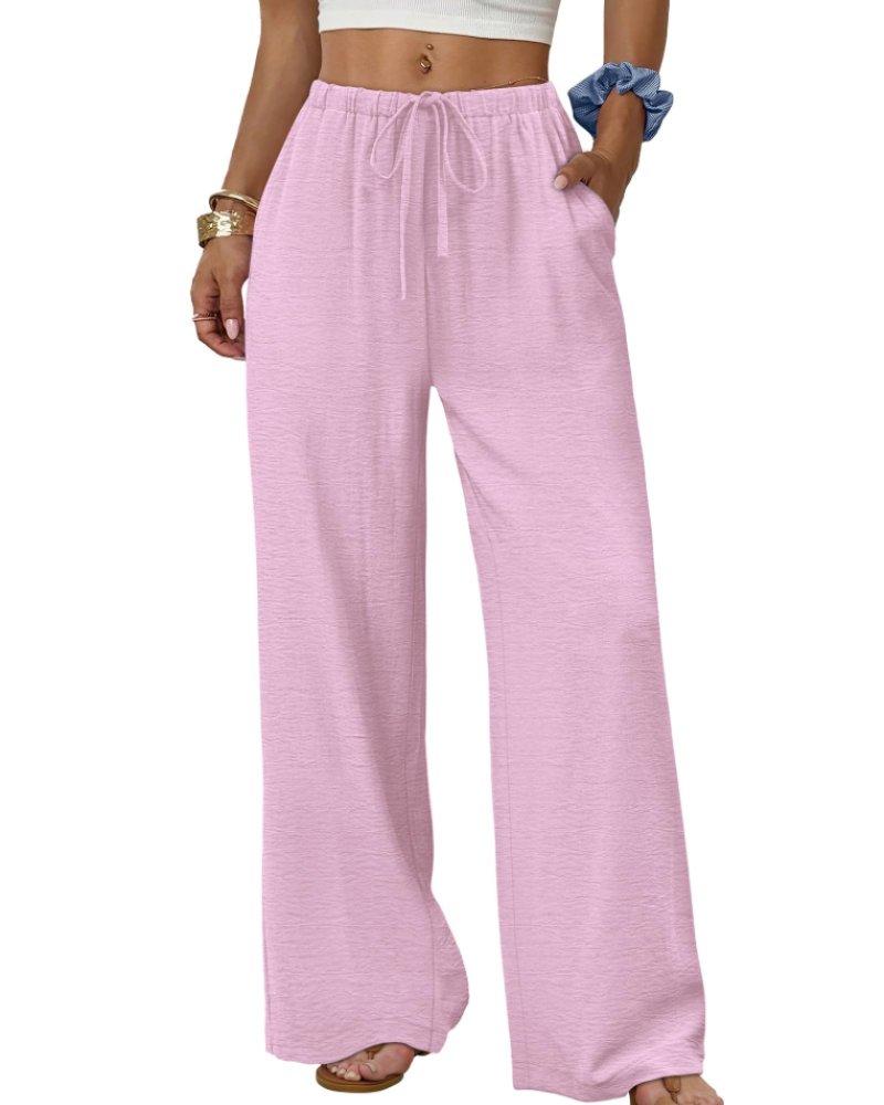 Elysia Wide Leg Pants | Lightweight, Adjustable Waist, Casual Elegance 8