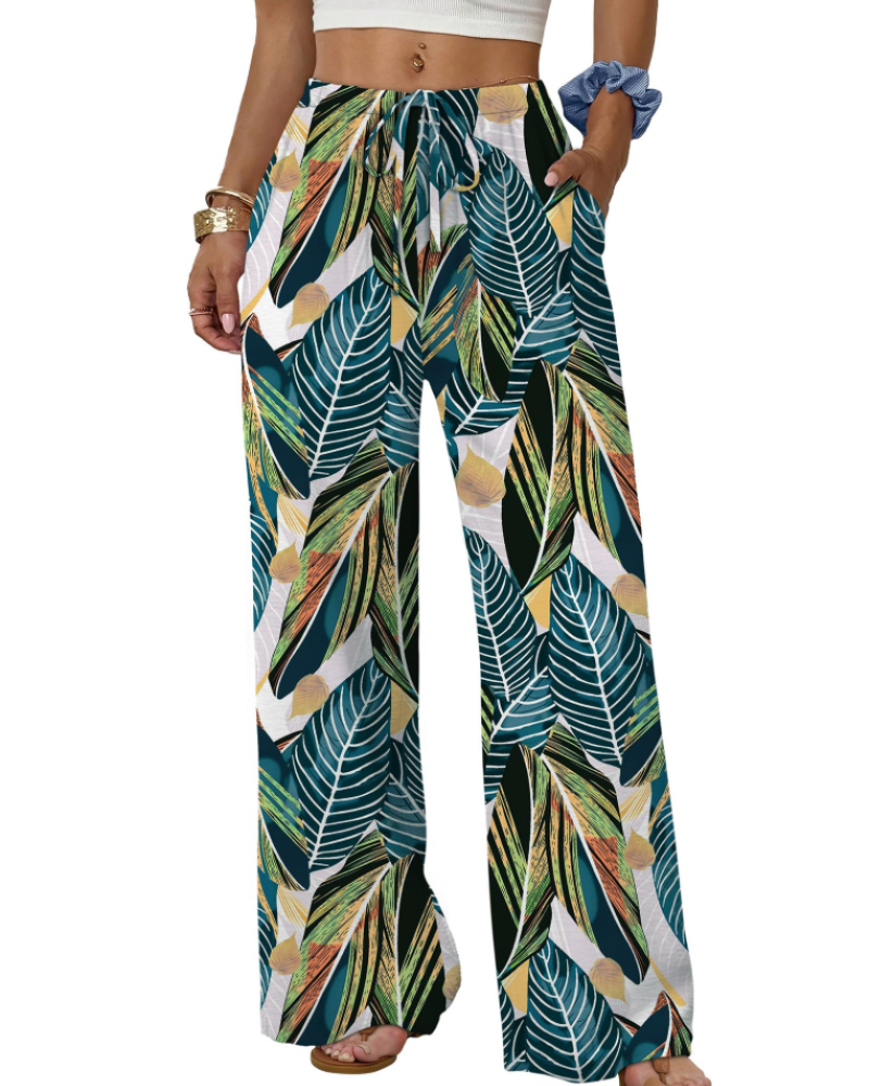 Elysia Wide Leg Pants | Lightweight, Adjustable Waist, Casual Elegance 9