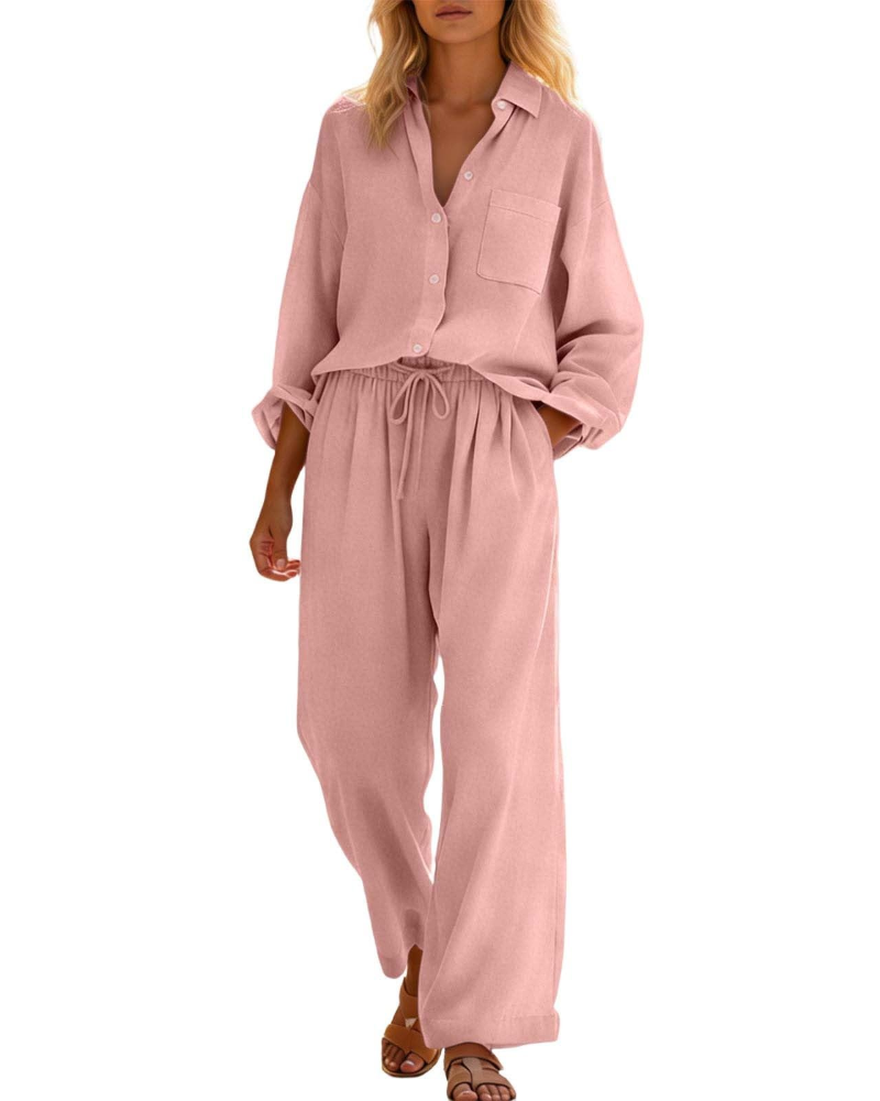 Elysia Women's Set | Linen Cotton, Plus Size, Casual Chic 13