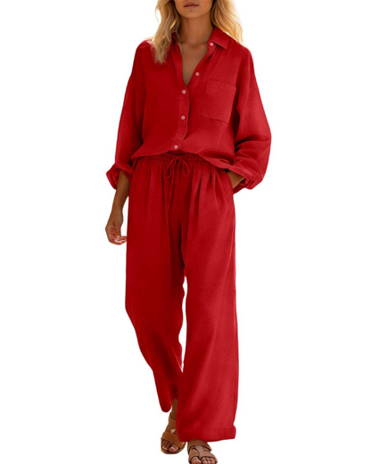 Elysia Women's Set | Linen Cotton, Plus Size, Casual Chic 14