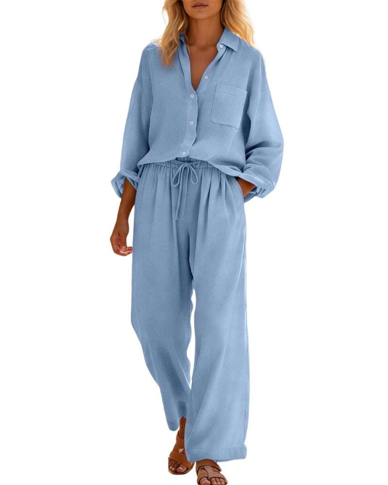 Elysia Women's Set | Linen Cotton, Plus Size, Casual Chic 15