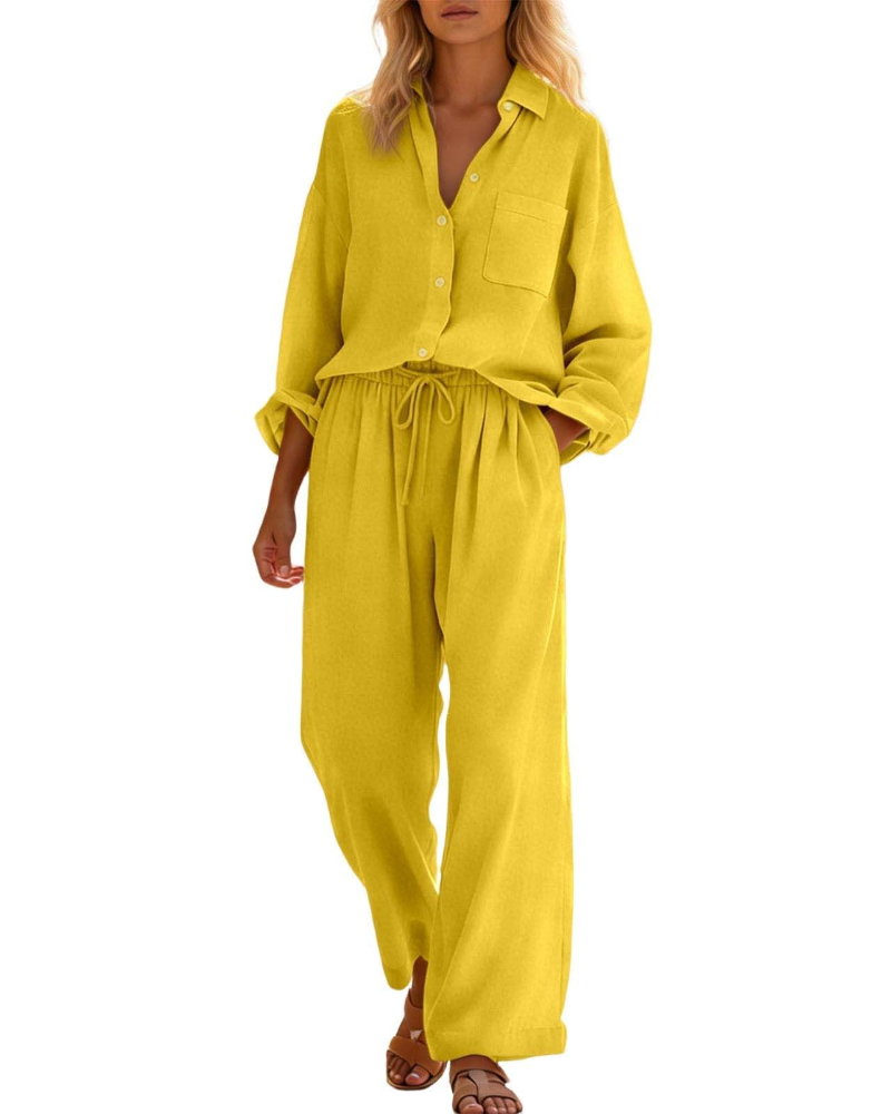 Elysia Women's Set | Linen Cotton, Plus Size, Casual Chic 2