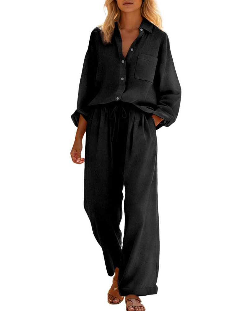 Elysia Women's Set | Linen Cotton, Plus Size, Casual Chic 4