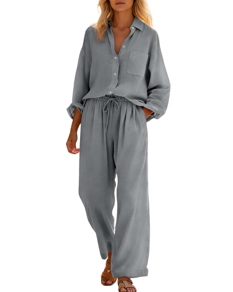 Elysia Women's Set | Linen Cotton, Plus Size, Casual Chic 5