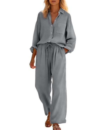 Elysia Women's Set | Linen Cotton, Plus Size, Casual Chic 5