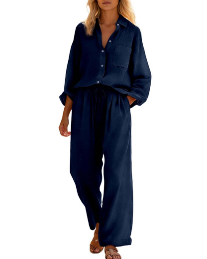 Elysia Women's Set | Linen Cotton, Plus Size, Casual Chic 8