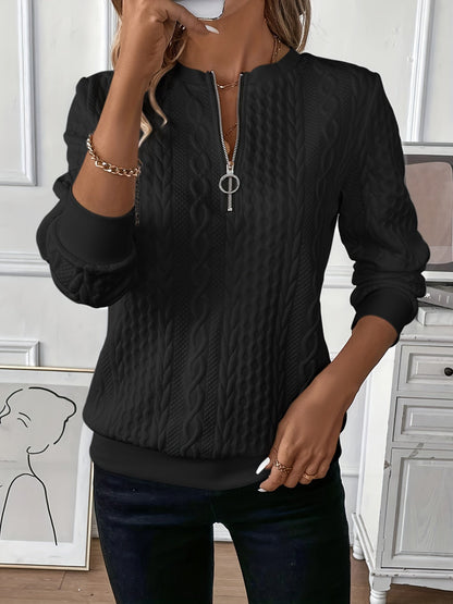 Elysian Comfort Sweater | Zip-Up, Soft Fabric, All-Season Versatility 3