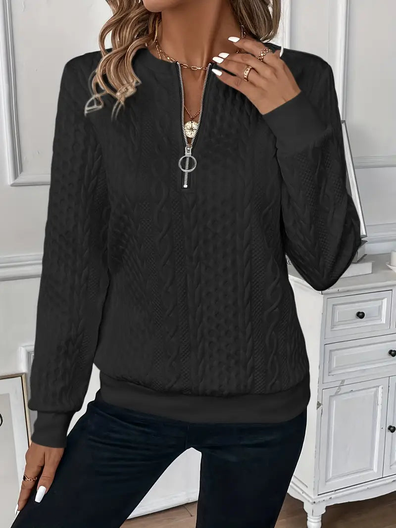 Elysian Comfort Sweater | Zip-Up, Soft Fabric, All-Season Versatility 5