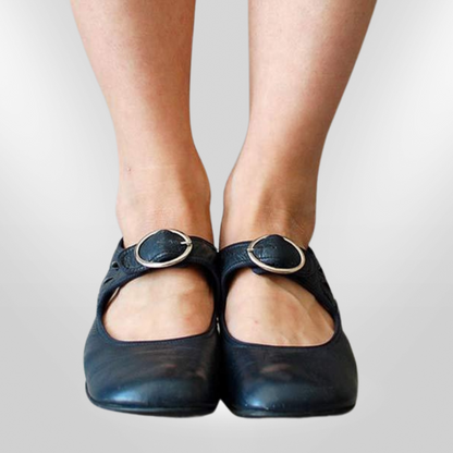 Emmara Sandals | Genuine Leather, Crossed Straps 4