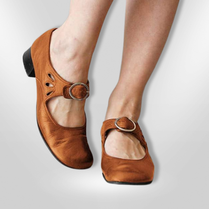 Emmara Sandals | Genuine Leather, Crossed Straps 8