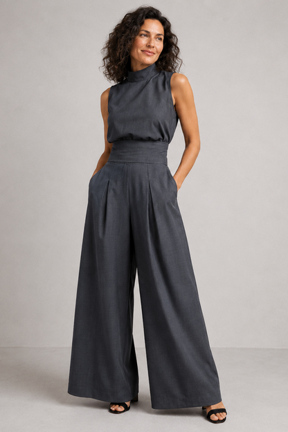 Fiora Jumpsuit Women | Lightweight Polyester-Spandex Two-Piece Set 4