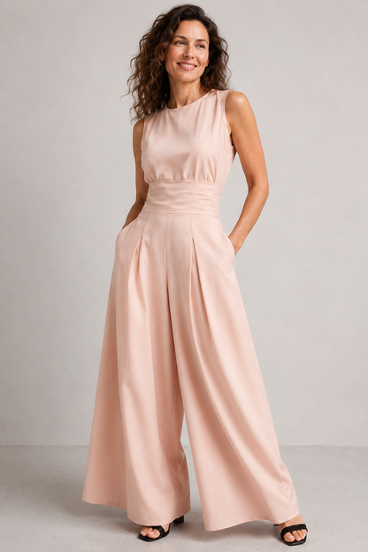 Fiora Jumpsuit Women | Lightweight Polyester-Spandex Two-Piece Set 5