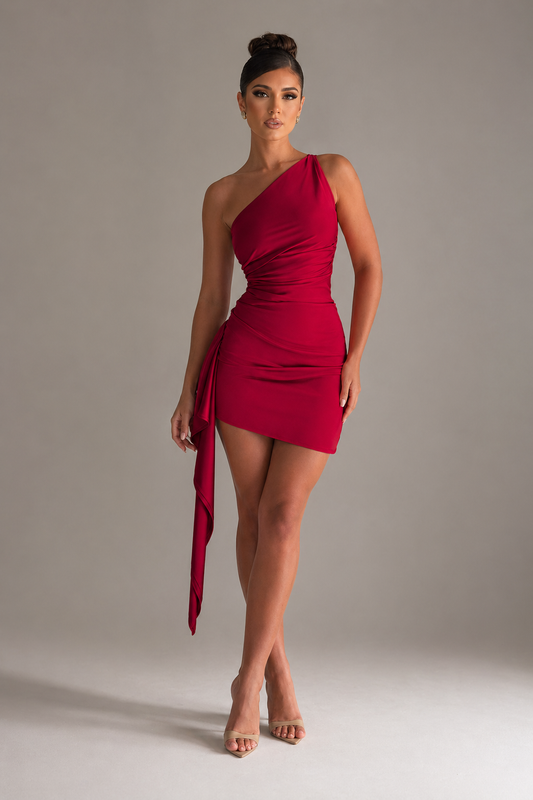 Fiora Summer Dress | Lightweight Asymmetrical Mini Dress with Ruffles 0