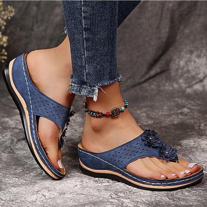 Florella Platform Sandals | Floral Detail, Cushioned Sole 4