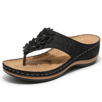 Florella Platform Sandals | Floral Detail, Cushioned Sole 5
