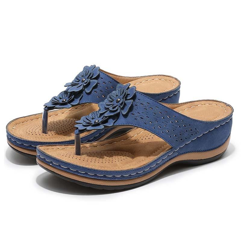 Florella Platform Sandals | Floral Detail, Cushioned Sole 6