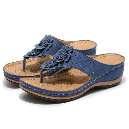 Florella Platform Sandals | Floral Detail, Cushioned Sole 6