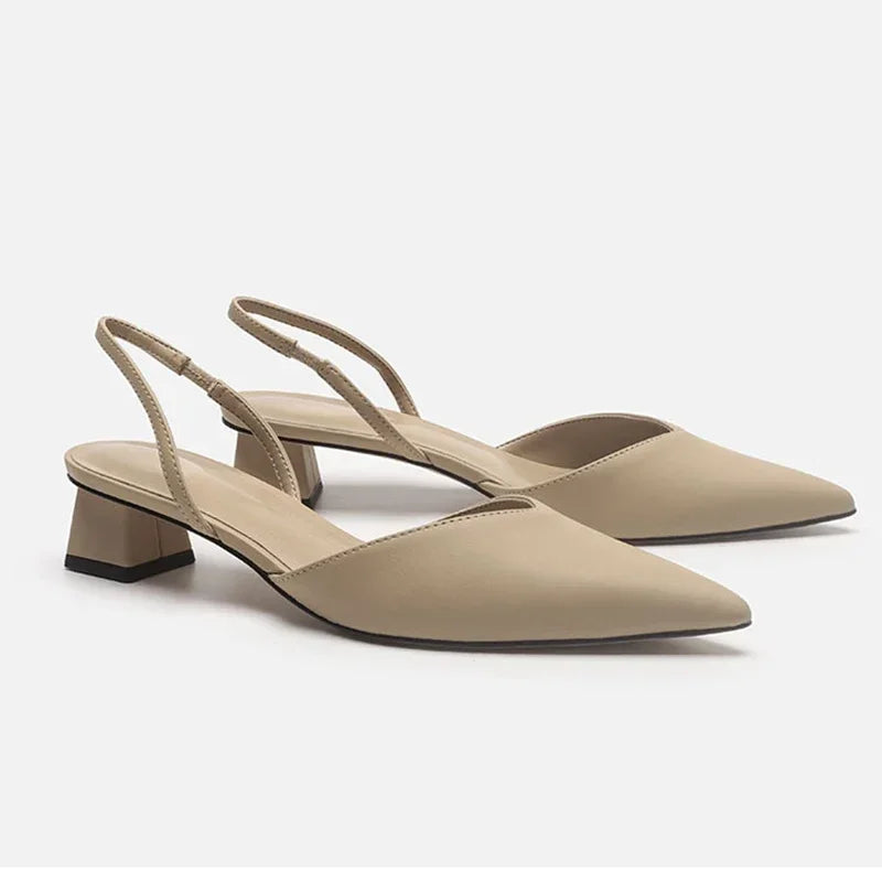 Glimmer Slingback Heels | Elegant Pointed Toe, Low Heel 3