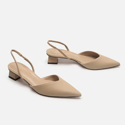 Glimmer Slingback Heels | Elegant Pointed Toe, Low Heel 4