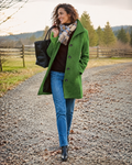 Brianna Women's Winter Coat – Warm Lined Feminine Fall Outerwear Jacket