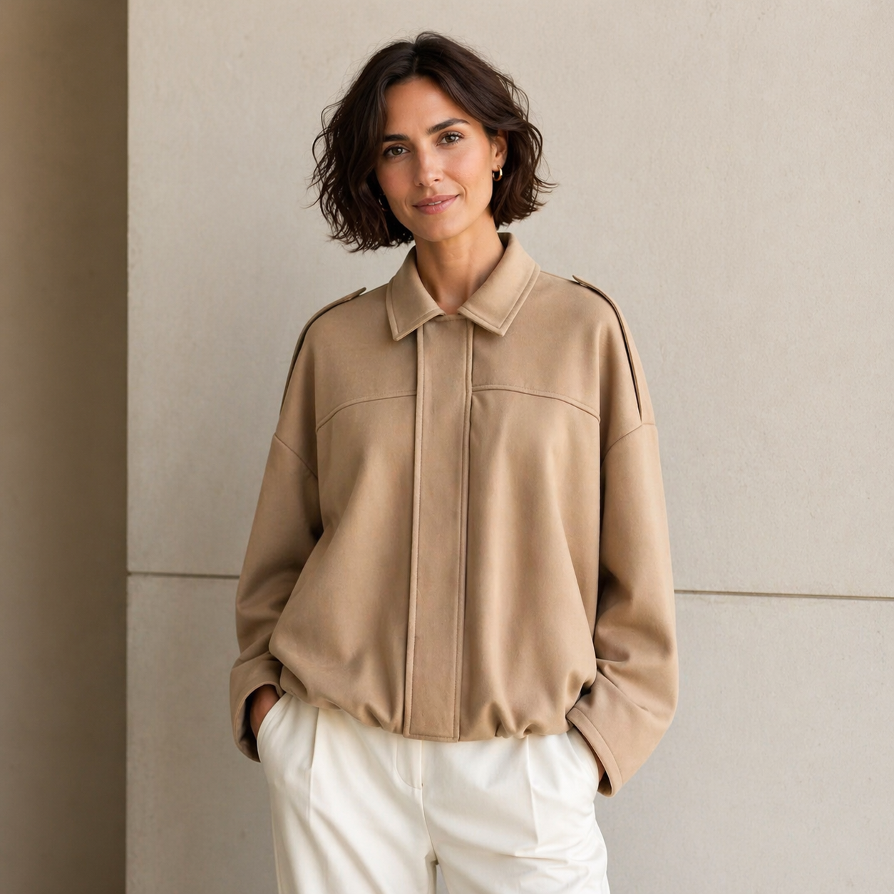 Haven Bomber Jacket Women | Oversized Fit, Soft Polyester 2