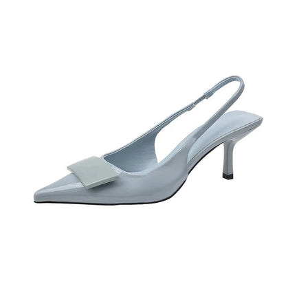 Haven Slingback Heels | Elegant Kitten Heel Design, Adjustable Strap, Black 3